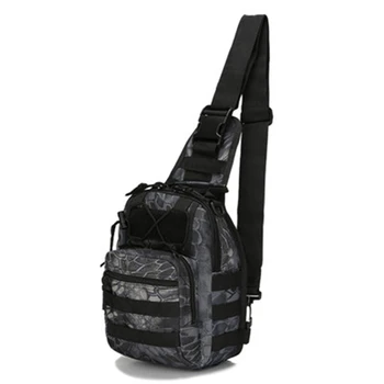 Venkovní armády, ventilátor taktická taška přes rameno, pěší turistika camping batoh, 600D nepromokavý nylon lezení batoh