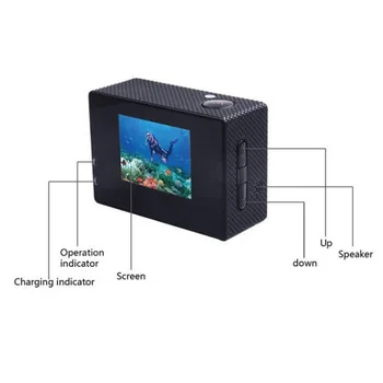 Venkovní Sportovní Akce Mini Podvodní Kamera Vodotěsný Cam Barevný Displej Odolný Vůči Vodě Video Dohled Pro Vodu Kamery