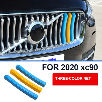 Vhodné pro Volvo xc90 2020 tři-barevný mesh pás dekorativní auto nálepky auto díly auto Příslušenství