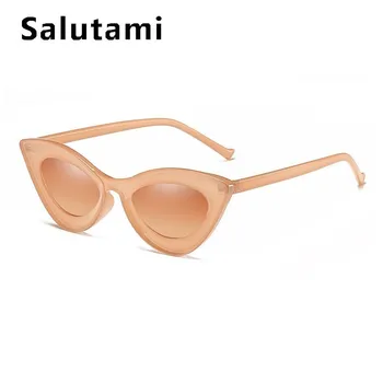 Vintage Cat Eye Sluneční Brýle Pro Ženy Elegantní Stereoskopické Malé Sluneční Brýle Muži 2019 Nové Módní Jasné Rámu Brýlí Oculos