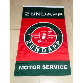 Vlajka Zundapp Motor Service 90*150cm Velikost Vánoční Ozdoby pro dům a Zahradu
