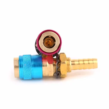 Vodou Chlazený Plyn Adaptér Quick Connector vhodné Pro TIG Svařování Hořák +8mm Zástrčka