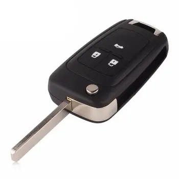 Vstup do auta Dálkové Ovládání Klíče vhodný pro Chevrolet Cruze Flip Skládací Hot Auto Dálkové Klíč Shell Případě 3 Tlačítka