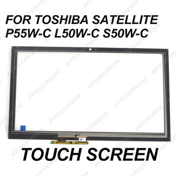 Vyměňte 15.6 pro toshiba Satellite P55W-C L50W-C S50W-C L55W-C dotykové obrazovky rámeček panelu Sklo Digitizér Přední Snímač displej