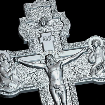 Vysoce kvalitní Nové 3D modelu pro cnc Cross_V2 3D vyřezaná socha stroj v STL souboru Náboženství 