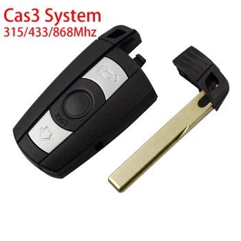WhatsKey Smart Card Vzdálené Klíče od Auta 315/433/868 mhz PCF7945 ID46 Čip Pro BMW CAS3 Systém 1/3/5/7 Series E91 E92 E60 E90 X5 X6 Z4