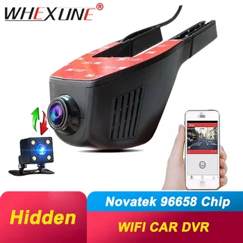 WHEXUNE WIFI Auto DVR Novatek 96658 dual lens Dash Cam Registrator Digitální Video Rekordér Kamera Full HD1080P Noční Vidění IMX323