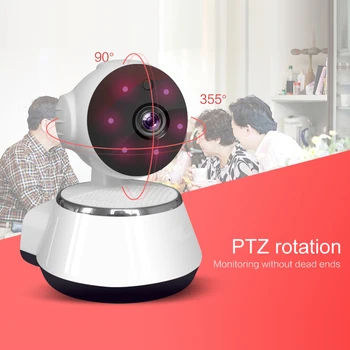 Wi-fi IP Kamera 720P PTZ Auto Sledování Domácí Bezpečnostní Kamery Noc obousměrné Audio Bezdrátové CCTV Mini Kamera