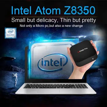Wintel pro MINI PC intel atom X5-Z8350 1.44 Ghz quad core 2GB/32GB 4GB/64GB s duální WIFI, RJ45, 100M LAN windows 10 počítač