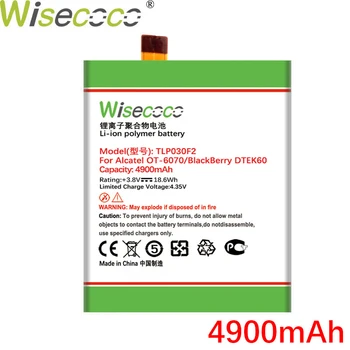 WISECOCO 4900mAh TLP030F2 Baterie Pro BlackBerry DTEK60 Pro Alcatel One Touch OT-6070 Mobilní Telefon Nový +Sledovací číslo