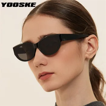 YOOSKE Značky Vintage sluneční Brýle Muži Ženy 2020 Módní Cat Eye Sluneční Brýle Classic Retro Růžové Zelené Brýle Femlae UV400 Brýle