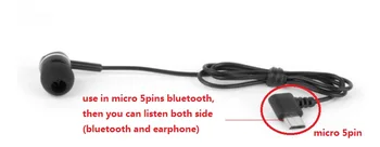 Zdarma loď.1ks. Bluetooth headset sluchátka sluchátka příslušenství stereo sluchátka Vice špunty do uší, černé 50cm micro 5pin kabel headset