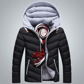 Zimní Bunda Bundy Pánské Bundy 2020 Ležérní S Kapucí Kabáty Svrchní Oblečení Muži Silná Bavlna Prošívaná Bunda Muž Oblečení Značky