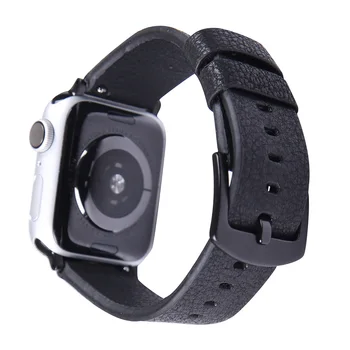 Černý/Hnědý Kožený Řemínek Kapela pro Apple Watch SE Série 6 5 4 3 2 Náramek 40 mm 44 mm 38 mm 42 mm Náramek pro iWatch Pás