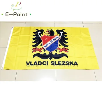 Česká Republika FC Baník Ostrava 3*5 m (90*150cm) Velikost Vánoční Dekorace pro Domov, Vlajka, Banner, Dárky