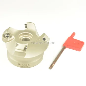 řezné nástroje mill cutter tvář mill cnc řezací nástroje 1ks Face Mill KM12-S50-22-4 CNC Fréza, Pro SEKT 1204