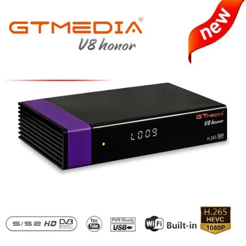 Španělsko Satelitní Přijímač GTMedia V8 Čest HD DVB-S2/S, Vestavěný WiFi modul,Ethernet,3G USB dongle Youtube,Youporn,Redtube