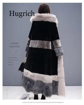 Ženy Umělé Kožešiny Kabát 2020 Zimní Plus Velikost Ruské Tlusté Chlupaté Bunda Útulný Maxi Nadýchané Volné Teplé Dlouhé Kabáty
