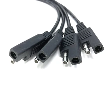 1 až 4 SAE Prodlužovací Napájecí Kabel Adaptéru Konektor 2 Pin Rychlé Připojení Odpojte Zástrčku