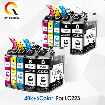 10 ks LC223 lc 223 inkoustová kompatibilní cartridge pro Brother MFC J4420 J4620 J4625 J5320 5620 J5625 J5720 J480 J680 J880 DCP J4120