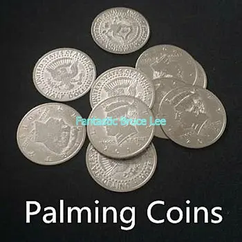 10 ks Palming Mince(Půl Dolar Verze) - Kouzelný Trik, Zábava, Magie, Magic Strana.