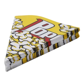 100KS/lot 16 cm x 21 cm Svatební Výzdoba Dodává Popcorn Boxy Chevron Dot Pruhované Candy Bufet Prospěch Strany Papíru Kořist Tašky