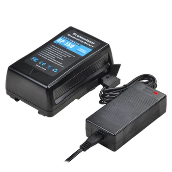 10400mAh BP-150 V Mount V-Lock Baterie pro Videokamery Camera Vysílání LED Světlo s D-tap, Výstup Kabel a D-Tap Nabíječka