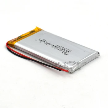 10ks 3.7 V Lithium Polymer Baterie 604070 Dobíjecí Li-ion článek 2200mAh Pro MP5 Navigator GPS, MP3, MP4, Ebook, Reproduktor, Fotoaparát