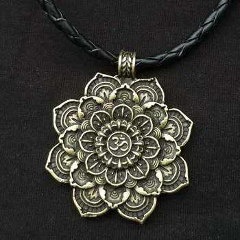 10ks Jóga Lotosový Květ Mandala Om Duchovní Šperky Pánské, Dámské Přívěsky Náhrdelníky Indiánské Šperky Velkoobchod