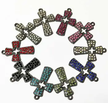 10ks Kříž přívěsky pro ženy DIY šperky příslušenství
