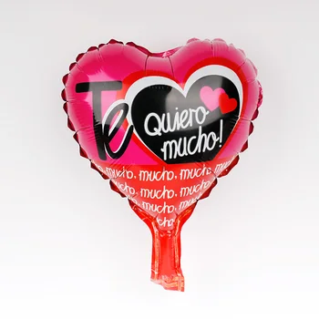 10palcový španělské Šťastný, Narozeniny, Láska Fólie Balónky 100ks Feliz Cumpleanos Te Quiero Air Baloes Událost, Party Dekorace Velkoobchod