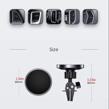 15W auto Magnetické Bezdrátové Rychlá Nabíječka držák telefonu Pro iPhone 12 ProMax D08A