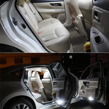 17Pcs Canbus T10 Bílá LED Světla Žárovky Interiéru Kit Mapu Dome Kufru, osvětlení spz Vhodné pro Chrysler 300C 300 300 2005-2010