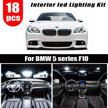 18pc x bez chyb pro BMW F10 528i 528i 535i 535i xdrive 550i 550i M5 LED lampa Interiér mapu dome Light Kit Balíček (2011+)