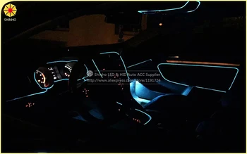 1M 3M 5M LED pásek Flexibilní Neon atmosféru EL Lana Tube Neonové světlo interiéru Vozu světlo S USB řadič