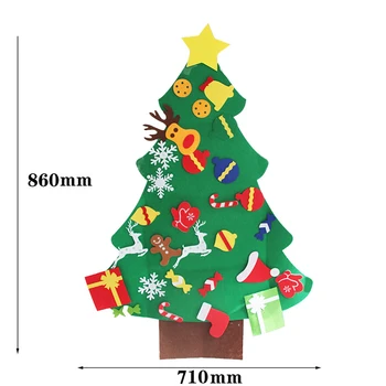 1set DIY Cítil Vánoční Strom Ozdoby Navidad Vánoční Ozdoby pro Domácí Natal Kerst Nový Rok 2020 Dárek pro Děti, Vánoce, Noel