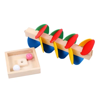 1set Děti, Montessori Hračky Dřevěné Bloky Stavební Bloky Strom Mramorová Ball Drop Sledovat Vzdělávací Hračky, Vzdělávací Hračky pro Děti
