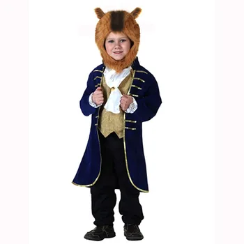 2-8 let podzimní zimní dětské oblečení Chlapec Filmu Kráska Zvíře kostým cosplay fantasy halloween princ kostýmy chlapecké oblečení