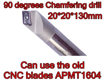 20*20*130 mm Můžete použít staré CNC čepele APMT1604 90 stupňů Zkosení vrtačka Srážení hran fréza CNC nástroje doprava Zdarma