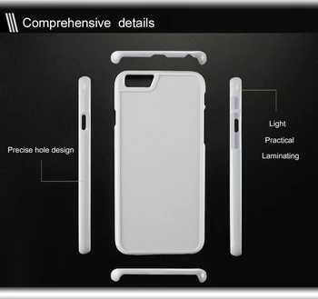 20 ks/lot Pro iPhone xs 7 6 6s 8 X Plus 9 2D PC Sublimace telefon pouzdro + hliníková deska