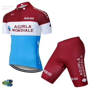 2019 Světového TÝMU AG2R Cyklistika Jersey Gel Cyklistické Šortky Set Ropa Ciclismo Pánské 12D Léto Quick-dry jízda na Kole Maillot Culotte