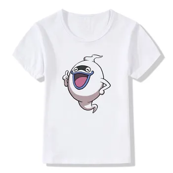 2020 Děti Tisku Yo-Kai Watch Logo Duchové T Košile O-Neck Krátký Rukáv Děti Chlapec A Dívka Kreslený Anime Vtipné Top Tee Tričko ooo606