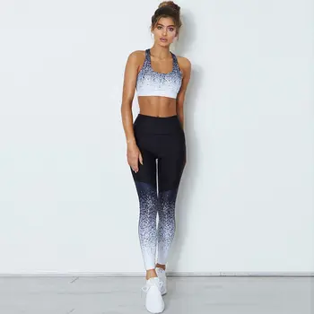 2020 Gradient Fitness Vysokým Pasem Legging Bříško Ovládání Bezešvé Legíny Workout Active Wear Hip Zvedání Posilovna Běžecká Jóga Kalhoty