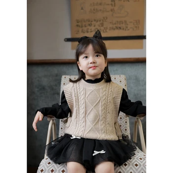 2020 jaře a na podzim nové děti svetr vesty dítě dívka Korea vesta venku děti Vesty