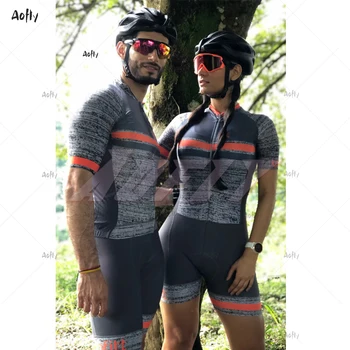 2020 Kafitt Páry Pestrobarevný pruhy, Cyklistické Oblečení Skinsuit Sady Kombinéza Soupravy Macaquinho Ciclismo Feminino Letní Maillot