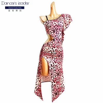 2020 nové latin dance šaty dámské pasu duté vysoká boční štěrbinou šaty taneční praxe sukně