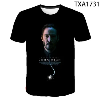 2020 Nové Letní Film John Wick 3D T shirt Muži Ženy a Děti Móda Streetwear Chlapec Dívka Děti Tištěné T-shirt Cool Topy Tee