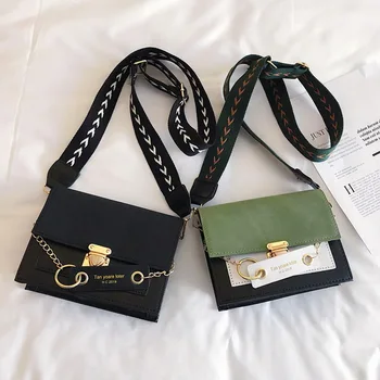 2020 Nové Mini Kabelky Ženy Módní ins ultra fire Retro Široký Popruh přes Rameno Messenger Bag Peněženka Jednoduchého Stylu Crossbody Tašky
