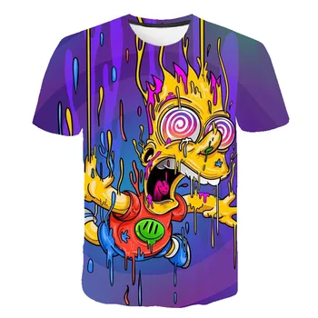 2020 Nové Pánské T-shirt 3D Tištěné Simpson Tričko Ležérní Topy Fashion Men t shirt Vtipné Streetwear, Hip-hop Krátký Rukáv S-6XL