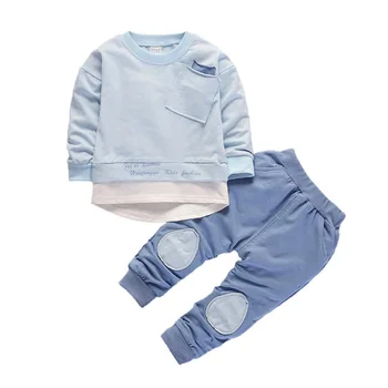 2020 Podzim Děti Chlapci Dívky Módní Oblečení Dítě s Dlouhým Rukávem T-shirt Kalhoty 2ks Obleky Děti Oblečení Sady Batole Teplákové soupravy